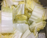 白菜と厚揚げの卵とじ作り方1写真