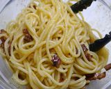 簡単！和えるパスタソース☆カルボナーラ作り方4写真
