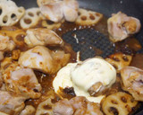 菜の花とれんこんの味噌マヨ炒め作り方4写真