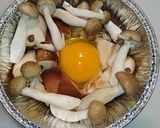 めんつゆ使用☆きのこたっぷり巣ごもり卵作り方3写真