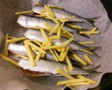 丸干しイワシの梅煮。作り方2写真
