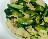 簡単！美味しいきゅうりと豚バラ肉の炒め物作り方5写真