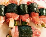 絶品♪キムチーズin肉海苔巻き☆作り方3写真