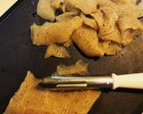 鶏皮とコンニャクのピリ辛☆生姜炒め作り方3写真