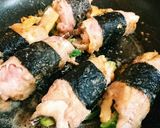 絶品♪キムチーズin肉海苔巻き☆作り方5写真