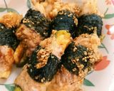 絶品♪キムチーズin肉海苔巻き☆作り方7写真