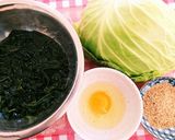やみつき♪キャベツとワカメの胡麻合え☆作り方1写真