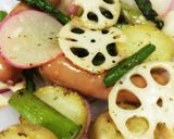 カフェランチ 根菜輪切り炒め作り方3写真