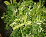 からし菜のバターコーン炒め!作り方1写真