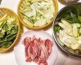 簡単節約♡豚バラと白菜の味噌炒め煮♡作り方1写真