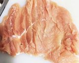 レンジで♡鶏ハムチーズロール作り方1写真