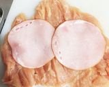レンジで♡鶏ハムチーズロール作り方2写真