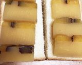 ほっこり焼き芋仕立て☆芋ようかんトースト作り方4写真