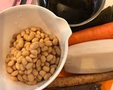 大豆と根菜の含め煮作り方1写真