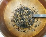 手軽に山菜☆こごみの味噌ナッツごま和え作り方7写真
