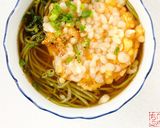 レンジで簡単☆海老天風玉子そば！作り方4写真