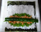納豆キムチときゅうりの太巻き作り方6写真