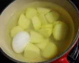お漬物を使ったポテトサラダ作り方1写真