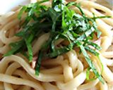 イカの塩辛入り焼きうどん作り方4写真