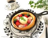 卵1個♡焼くまで1分♡春色ダッチベイビー作り方7写真