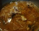 キムチ鍋の残りで餅入りお好み焼き作り方2写真