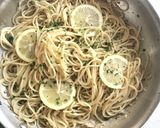 鯛のアクアパッツァ&レモンバターパスタ作り方14写真