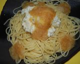 豆腐とじゃこネギ、大根おろしの和風パスタ作り方5写真