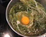 超簡単！！水菜と卵の煮もの。作り方5写真