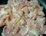 ぶた肉と豆苗のゆず塩マヨネーズ焼き作り方1写真