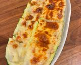 ズッキーニと茗荷マヨのチーズ焼き♡作り方7写真