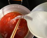 カブとベーコンのトマトスープパスタ作り方6写真