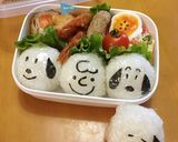 簡単キャラ弁・スヌーピーいなり寿司作り方4写真