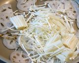 菜の花とレンコンとえのき茸の炒め物作り方4写真
