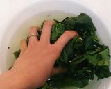 居酒屋風☆ちぢみほうれん草の和風サラダ作り方3写真