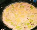 旨ウマ♪簡単！牛乳で作るクリームパスタ作り方4写真