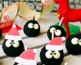 友チョコに☆まっくろくろすけケーキポップ作り方18写真