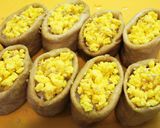 炒り玉子とお花飾りのお稲荷さん作り方17写真