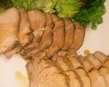 ヒレ肉ブロックとモモ肉ブロック肉の緑茶煮作り方7写真