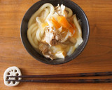 豚汁うどん煮込み♪休日の簡単リメイク作り方2写真