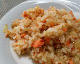 鮭バター炒め飯。作り方8写真