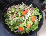 余り野菜と温玉で☆絶品焼うどん＠めんつゆ作り方1写真