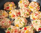 お弁当のおかず★３色パプリカの鶏バーグ作り方4写真