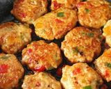 お弁当のおかず★３色パプリカの鶏バーグ作り方6写真