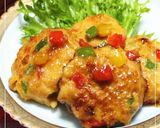 お弁当のおかず★３色パプリカの鶏バーグ作り方7写真