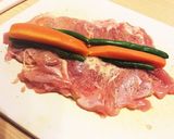 レンジで簡単☆照り焼きチキンロール作り方2写真
