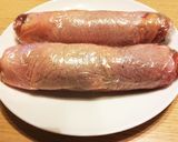レンジで簡単☆照り焼きチキンロール作り方3写真