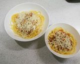 簡単アレンジ☆カレーパスタ グラタン風作り方8写真
