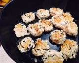 鶏ひき肉とひじきのつくね焼き作り方5写真