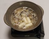 【ひとり鍋】牡蠣の出汁鍋～おろしポン酢味作り方5写真