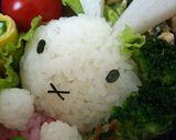 キャラ弁♪ミッフィー弁当♪作り方1写真
